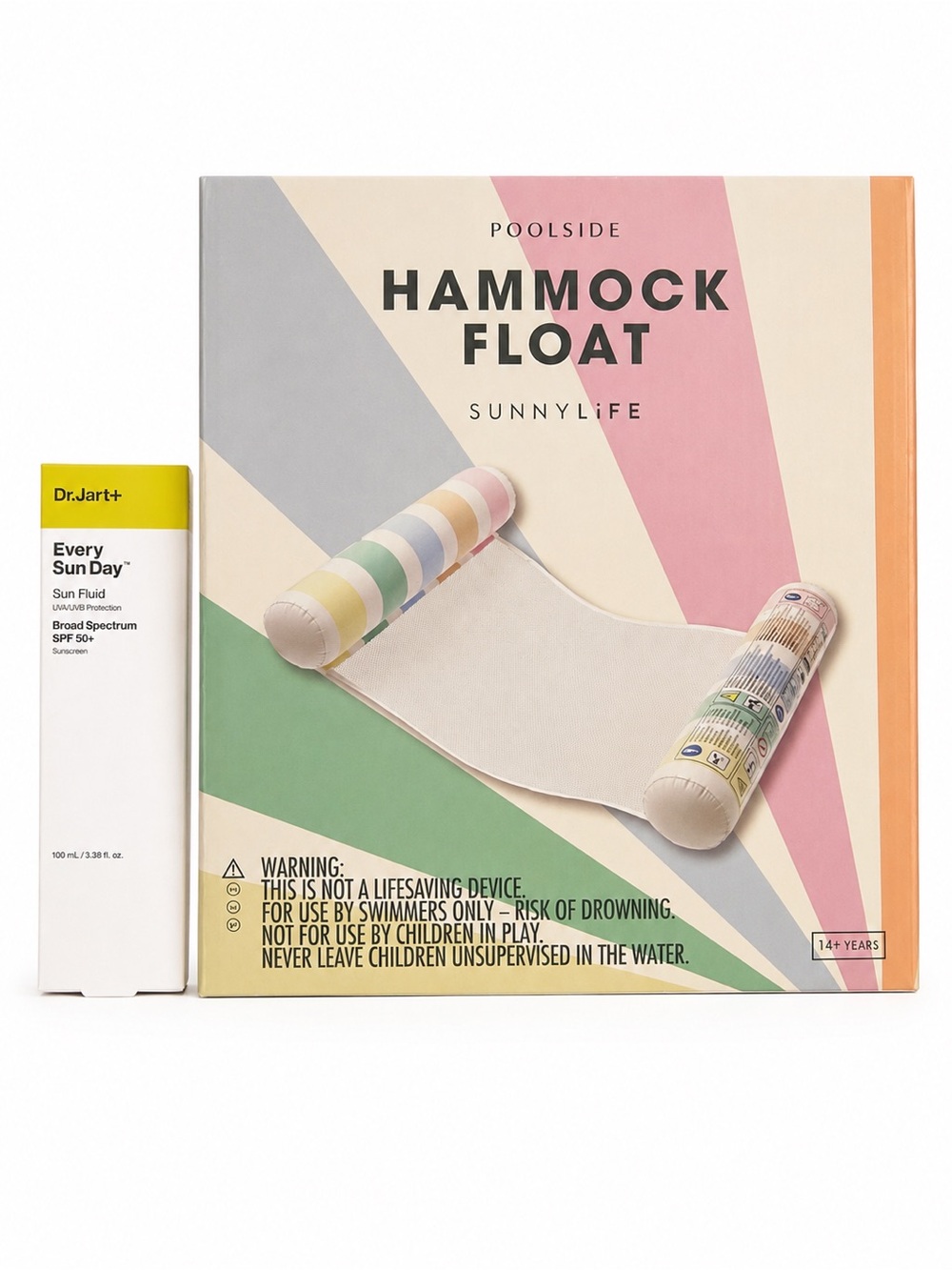 DR. JART 50 spf Sunscreen & Sunnylife Hammock Float Bundle NIB